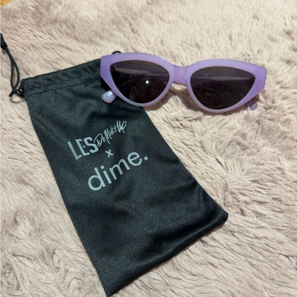 Les do make up x dime purple sunglasses